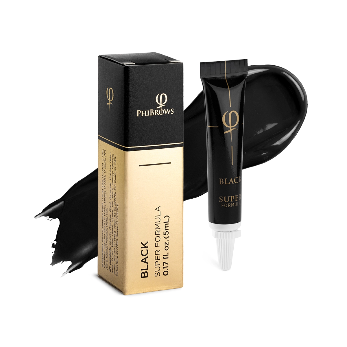 PhiBrows Black SUPER Pigment 5ml